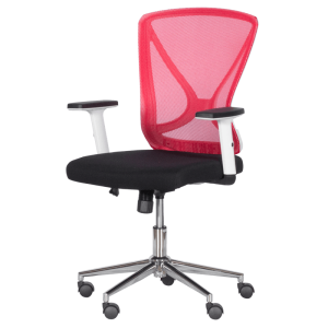 Работен офис стол Carmen 7049 - червен - черен