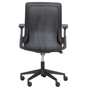 Работен офис стол Carmen 7545 - оранжев-сив