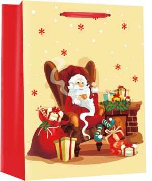 Подаръчна торбичка XMAS M, 71228, 17.8x22.9x9.8cm