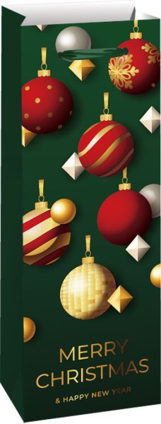 Подаръчна торбичка XMAS Bottle, 13x36x8.5cm
