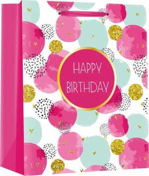 Подаръчна торбичка Deluxe Large Glitter HB, 26x32x12cm