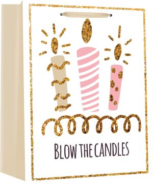 Подаръчна торбичка Deluxe Large Glitter HB, 26x32x12cm