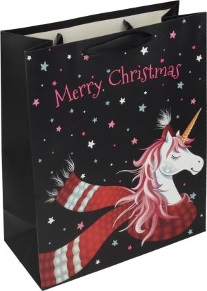 Подаръчна торбичка XMAS Large Deluxe, 26x32x12 cm