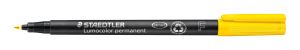 Маркер Staedtler Lumocolor 318 OHP F, жълт