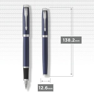 Писалка Parker Royal IM Matte Blue CT, M, с кутия