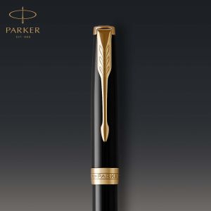 Химикалка Parker Royal Sonnet Lacquer, черна GT, без кутия