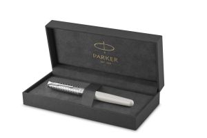 Писалка Parker Royal Sonnet Premium, бял/металм
