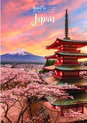 Тетрадка Street, А4, квадратчета,54л, Travel To