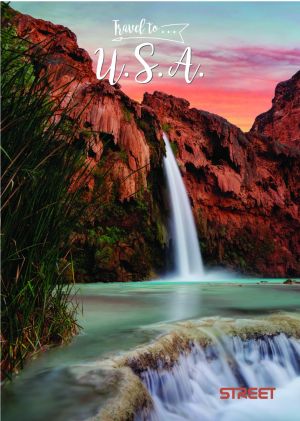 Тетрадка Street, А4, бели листа, 54л, Travel To