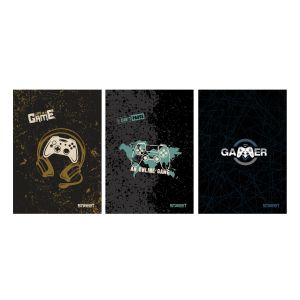 Тетрадка Street, А4, квадратчета, 54листа, Gaming