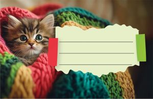 Етикети за тетрадка Street Animals Cute, опаковка 10 бр.