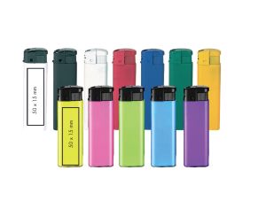 Пластмасова пиезо запалка Unilite U-59 (XH-59), розов/черен