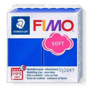 Полимерна глина Staedtler Fimo Soft, 57 g, брилянтно син 33