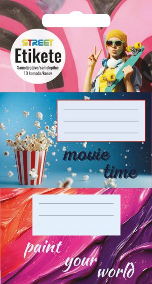 Етикети за тетрадка Street Teen Girls, оп.10