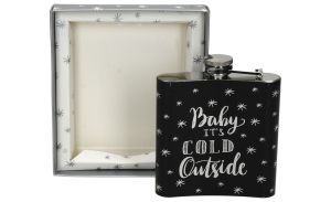 Метална манерка XMAS, Baby it's cold