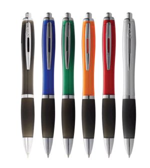 Химикалка PF Nash, пластм, черен пълнител, черен