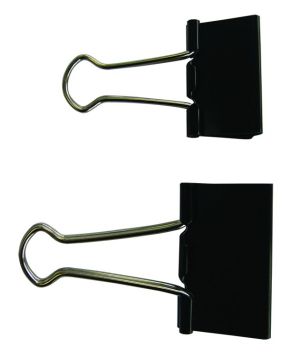 Щипка за пари Office Products, мини, 19mm, черна