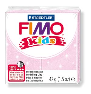 Полимерна глина Staedtler Fimo Kids,42g, перлено розов 206