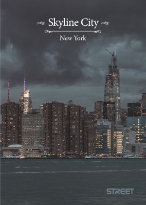 Тетрадка Street, А4, бели листа, 54л, Skyline City