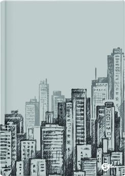 Бележник Street, А6, редове, 100 листа, твърди корици, 231876