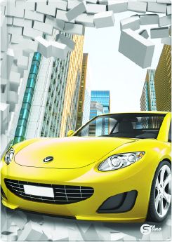 Бележник Street, А6, редове, 100 листа, твърди корици, 231876