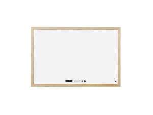 Дъска Bi-Office бяла с дървена рамка, 45х60 cm