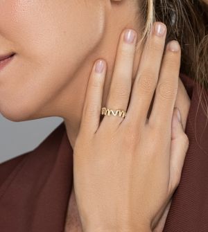 Пръстен Anekke Omm, позлатен, размер 14