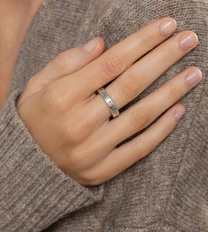 Пръстен Anekke Estrecho 2, посребрен, размер 12