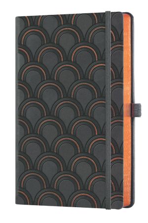Бележник Castelli C&G, 13x21cm, лин, Art Deco Copp