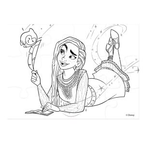 Двустр. пъзел за оцв, 4в1,28.5x20.5cm, Wish