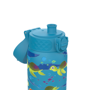 Бутилка за вода Ion8 Print, метална, 400ml, Sea Turtle