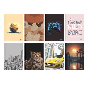 Тетрадка А5, S-line, 96 листа, ШР, 55g, тв. корици