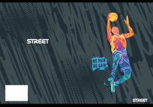 Тетрадка О+, А5, 20 л, широки редове , телчета,2024 момче