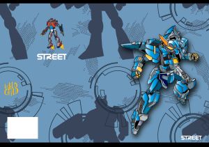 Тетрадка О+, А5, 20 л, широки редове , телчета,2024 момче