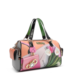 Чанта Nicole Lee, 31x22.5x13.5 cm, Violet Blossom