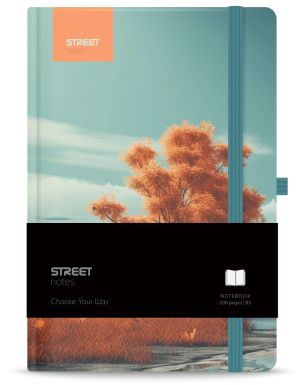 Бележник с ластик B5 Street, твърда корица, 96 листа, ENCHANTED