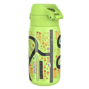 Бутилка за вода Ion8 Print, метална, 400ml, КОЛИ