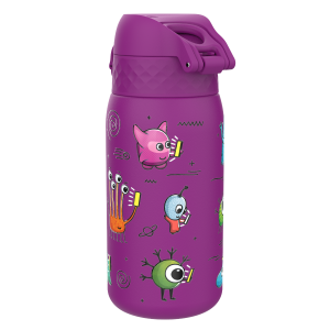 Бут. за вода Ion8 Print, метална, 400ml, Aliens