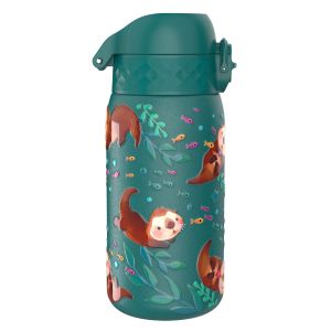 Бутилка за вода Ion8 Print, метална, 400ml, ВИДРА