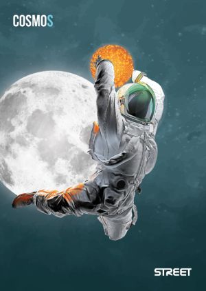 Тетрадка О плюс А5,80л,широки редове ,спирала,2024 ,момче