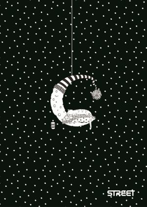 Тетрадка с телчета А5, 60 листа, ШР, БГ, B&W