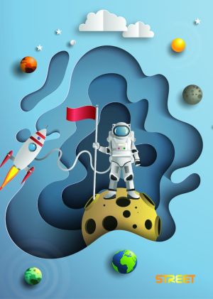 Тетрадка Street, А5, бели листа, 54л, Stars