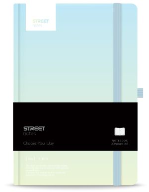 Бележник с ластик A5 Street, твърда корица, 96листа, LOVE