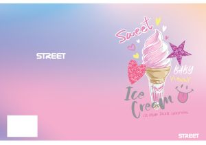 Тетрадка О+, А5, 20л,широки редове ,телчета,2024  момиче