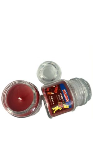 Аром. свещ в бурканче тип Haribo, 85g, череша