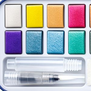 Акварелни бои Staedtler DJ, 12 цвята с четка