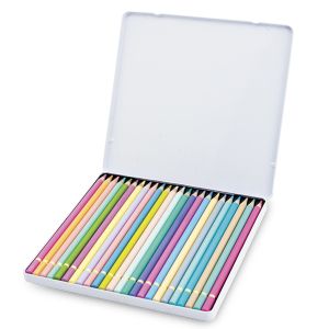 Цветни моливи Octopus Pastel, 24 цвята в метална кутия
