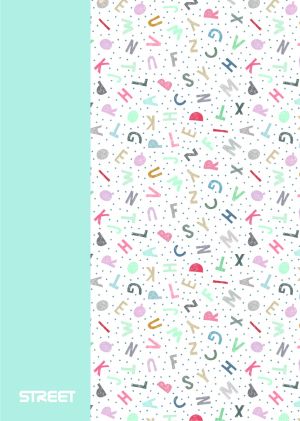 Тетрадка с телчета А4, 60л, PP, широки редове, БГ, Blossom