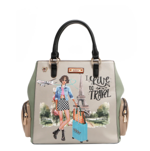 Чанта Nikky 30.5x28x14cm, Live to travel