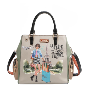 Чанта Nikky 30.5x28x14cm, Live to travel